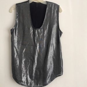 Very nice dark blue with silver overlay top.